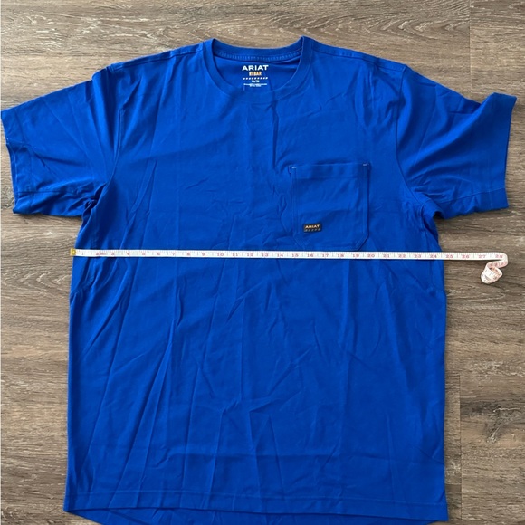 Ariat Men's Vibrant Blue Short Sleeve Tee - Picture 7 of 10